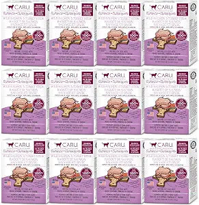 Caru - Classics Wild Salmon & Turkey Stew - For Cats - Supports Overall Pet Health - Wet Cat Food/Meal Topper - Human Grade Ingredients - Non-GMO - Made in USA - 5.5 oz - Case of 12