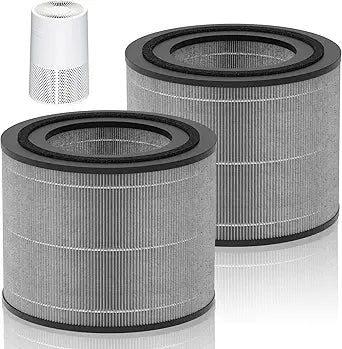 AC2224A Replacement Filter Compatible with Amazon Basics AC2224A Air Purifier, 3-in-1 Filtration System HEPA Filter with Activated Carbon, #2224RF 2Pack