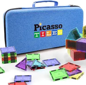 PicassoTiles Magnetic Storage Carrying Case, Travel Bag Organizer for Kids