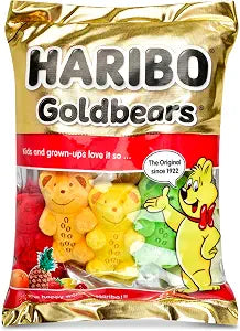 iscream Haribo Goldbears Gummi Bears Package 17" x 11.5" Pillow Set with Mini Candy Pillows