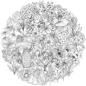 50PCS Black and White Floral Stickers Children Waterproof Vinyl Decals for Laptop, Hydro Flask, Water Bottle Phone Stickers for Teens, Durable Party Supply Decals as Gifts (Colourful-3)