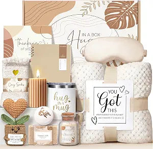 Birthday Gifts for Women, Get Well Gifts for Women After Surgery Recovery, Thinking of You Sympathy Gifts, Feel Better Encouragement Gift for Woman Sick Friends Mom w/Blanket