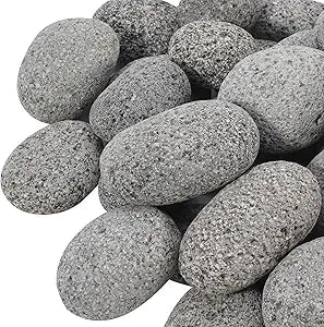 20 Pounds Lava Rock Pebbles 2-3 Inch Natural Lava Stones for Fire Rocks for Gas Fire Pits, Fireplaces, Landscaping, and Plant Cultivation, Natural Tumbled Stones for Indoor and Outdoor