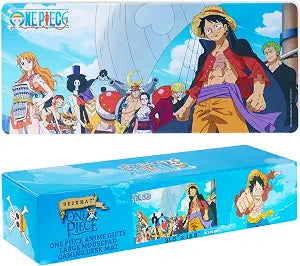 One Piece Gaming Desk Mat for Teens, Adults, 31.5 x 13.8 Non-Slip Surface, Anime Mouse Pad, Desk Decor, Gaming Mousepad, Gifts for Gamers (Multi One Piece)
