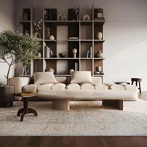 nuLOOM Helisse Beige Abstract Power Loomed Area Rug, 4' x 6'