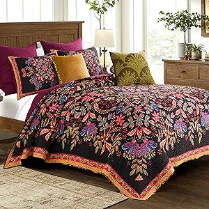 Greenland Home Fashions Jessa Vintage Boho Collection Quilt Set, 3-Piece Full/Queen