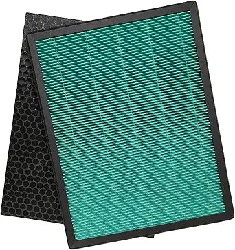 Nispira Replacement Filter for Rabbit BioGS 2.0 Ultra Quiet Air Purifier Model SPA-550A SPA-625A True HEPA Activated Carbon Pre Filter Kit Set, 1 Pack