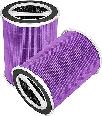 P200/P200S Replacement Filter Compatible with Welov Air Purifiers P200S P200 Pro, 4-stage Filtration with Activated Carbon Filter, 2 Count