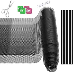 [2Pack] 1200x300mm DIY PC Case Dust Mesh Filter for Computer Case,Vent Dust Filter Cover PVC Case DustProof Filter Cover,PC Mesh Grill with Magnetic Stripe Computer Cooler Fan Dust Filter for PC Case
