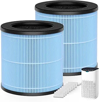 MJ003HD Replacement Filter Compatible with POMORON MJ003HD Air Purifier, 4-Stage Filtration, MJ003HD-RF (2 Pack)