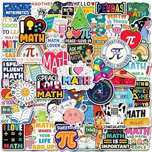 200PCS Math Stickers for Students Teens, Math Teacher Gift