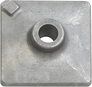 BOSCH HS1828 1-Piece 5 In. x 5 In. Tamper Plate Works with SDS-Max, Spline/Round Hex, and 3/4 In. Hex Hammers Hammer Steel