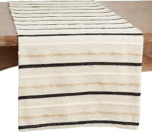 Striped Cotton Table Runner