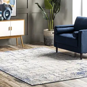 nuLOOM Mabel Contemporary Faded Abstract Area Rug, 2' x 3', Light Blue