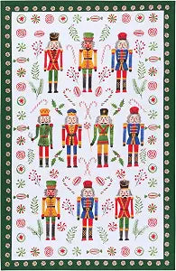 Now Designs Printed Cotton Dishtowel - Nutcracker