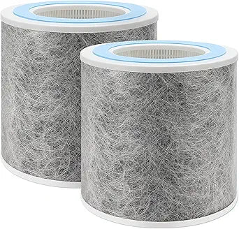 DerBlue 2pack HP100 HP102 HP152 Replacement Filter Compatible with Shark Air Purifier HP100,HP102,HP130,HP132 and HC450, HC451, HC452, HC455,Compare Part #HE1FKPET, HE1FKBAS Filter