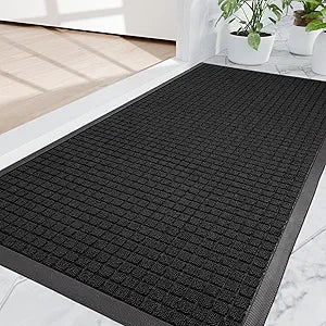 Amyracel Front Door Mat Indoor Outdoor Entrance, 36" x 60" All-Season Waterproof Doormat for Enterway, Heavy Duty Commercial Floor Mat, Fade Resistant, Rubber Back, Low Profile, Easy Clean