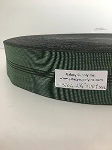 Galaxy Sofa Elastic Webbing Stretch Latex Band Furniture Repair DIY Upholstery Modification Elasbelt Chair Couch Material Replacement Stretchy Spring Alternative 2-3/4"X110Y,# 370A Green UPC901008