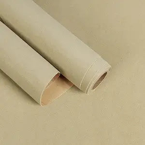Khaki Velvet Drawer Liner Self Adhesive Velvet Flocking Liner for Jewelry Box Dresser Furniture 15.7"x160" Thick Non Slip Felt Fabric Wallpaper Peel and Stick Flocked Wall Paper Shelf Lining