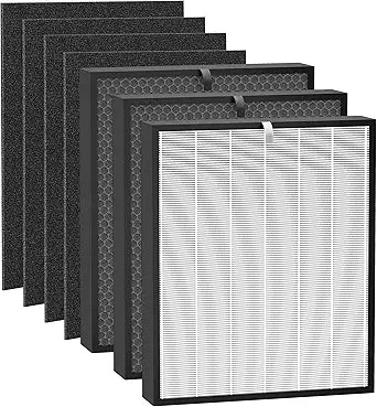 (7 Pack) Premium Replacement Filter Compatible with 3000 Air Puri-fier, Includes 1 Filters + 2 Activated Carbon Filters + 4 Carbon Prefilters