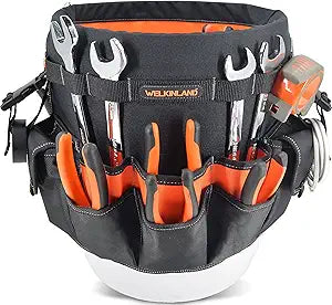 WELKINLAND 5 gallon bucket tool organizer, 5 gallon bucket holder, bucket liner, Bucket tool organizer, Tool bucket, Bucket tool bag, Bucket organizer, Bucket bag organizer, Bucket organizer
