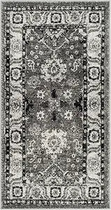 SAFAVIEH Vintage Hamadan Collection Area Rug - 2'7" x 5', Grey & Black, Traditional Persian Design, Non-Shedding & Easy to Clean, Ideal for Front Door, Kitchen, Entryway, Accent Space (VTH214K)