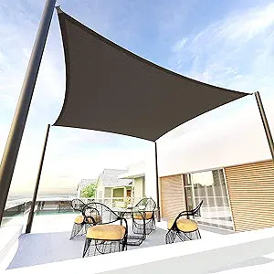 Tronssien Rectangle 16'x20' Sun Shade Sail,95% UV Blockage Canopy Awning for Outdoor Patio and Garden, Yard Activities