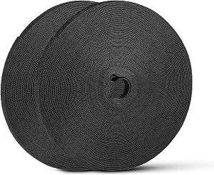 54 Yards x 1/2 Inch Reusable Cable Ties - BSELEYY Adjustable Cord Straps Cable Management Tape Cord Organization Straps Hook Loop Tape Cord Wrap for Home,Office, Wire Bundling (27Yd x 2 Rolls)