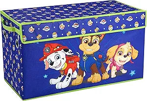 Nickelodeon Paw Patrol Chase, Marshall and Skye Collapsible Childrens Storage Trunk, Durable with Lid