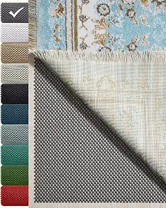 Veken 6x9 Ft Rug Pad Gripper for Hardwood Floors, Non Slip Rug Pads for Area Rugs, Thick Dark Grey Rug Grippers for Tile Floors, Under Carpet Anti Skid Mat, Keep Your Rugs Safe and in Place