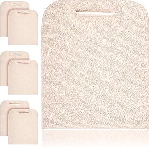 ABC Terry Cloth Pot Holders for Kitchen 9 x 12 Inch. Pack of 12 Natural Color Hot Pads for Kitchen. Washable Pot Holder with Hand Hole. Thick Cotton 460 F Heat Resistant Pot Holders