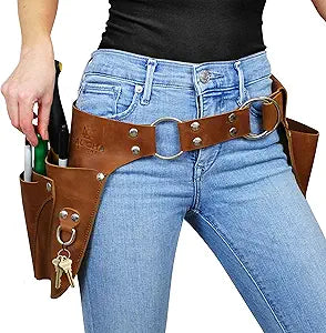 Leather Garden Tool Belt - Gardening gifts for women- Utility belt - Garden Tools Organizer Holster Pouch -Gift for Gardeners and Florists