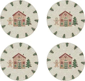 Avanti Linens - Round Placemat Set, 4 Piece Placemats