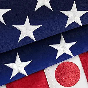 High Wind American Flag for Outdoor 5x8 Ft - Heavy Duty US Flag with Embroidered Stars, Sewn Stripes & Brass Grommets All Weather Fade Resistant for Outside Use