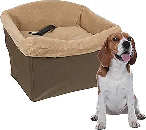 PetSafe Happy Ride Dog Safety Seat Fits Most Cars, Trucks and SUVs Machine Washable Fleece Liner Supports Pets up to 30 Lb Protect Your Car Seats from Pet Hair and Scratches