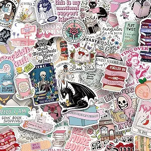 200 PCS Holographic Bookish Stickers for Kindle, Book Sticker Pack.