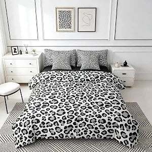 Feelyou Leopard Print Twin Comforter Set with Sheets for Kids Boys Girls