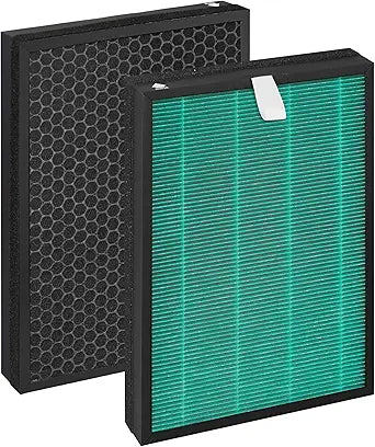 C3500 Replacement Filter Compatible with LUFTRUM C3500 Air Purifier, 1 Ture Filter and 1 Activated Carbon Filter for Gases and Odors,Green