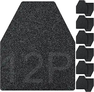 ToLanbbt 12PCS Urinal Mats for Men Bathroom Non-Slip Urinal Floor Mats Water Absorption Urinal Pads for Mens Room Disposable Commercial Toilet Urine Mats for Mens Bathroom Restroom, Dark Gray
