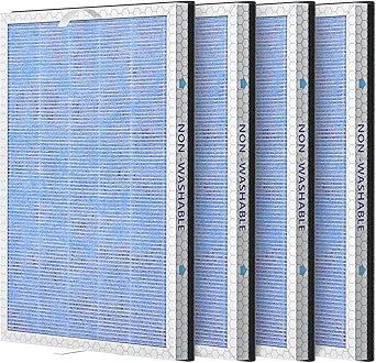 4 PACK MSA3/MSA3S HEPA Replacement Filter Compatible with Membrane Solutions MSA3 and MSA3S Device, 3-Stage HEPA Filter, 4 Pack