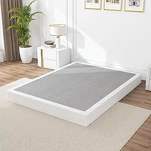 Snaye Queen Size Box Spring 8 Inch, 3000lbs Heavy Duty Box Spring Queen Bed Base Metal Mattress Foundation, Easy Assembly, Noise Free