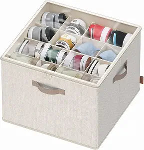 SONGMICS Shoe Organizer for Closet, Fabric Bins, Fits up to 16 Pairs
