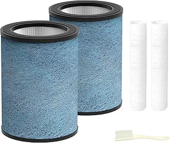 HP301 HP302 NeverChange Replacement Filter Compatible with Shark HP301/HP302 Air Purifier MAX Clean Sense Series HP200 HC502 HP232 AP1000,H13 Grade HEPA Filter, Part#HE3FKPET