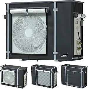 Air Conditioner Cover,Mini Split Cover for Air Conditioner Outside Unit,600D Heavy-Duty Waterproof Oxford Fabric for All Seasons,32.3Γ L x 13.7Γ W x 24" H,Suitable for 9000-27000 BTU AC Protector