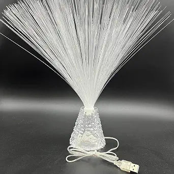 2pcs 14 inch Corded Fiber Optic Mood Novelty Lamps Lighting Lite with Color-Changing Crystals Base (2)