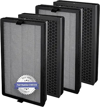 KF310 Replacecment Filter Compatible with Kenmore SMART 1500e Series Air Purifier PM3020, Part No.KF310 Filters, with 3-in-1 True HEPA Filters, 4-Pack