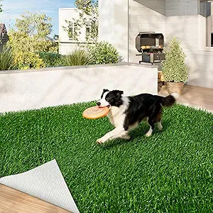 Artificial Grass Indoor Outdoor Turf Rug,2.7Ft x 10Ft Soft and Durable High Density Realistic Fake Grass Carpe,Pet-Friendly, Perfect for Patio,Lawn,Balcony,Weddings Photoshoot Backdrop