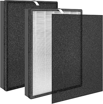 EPI360 Filter Replacement Compatible with Mooka EPI360 Air Purifier, H13 4-Stage Filtration Activated carbon Air Clean Dust VOCs∩╝2 Filter+1 Pre-Filter)