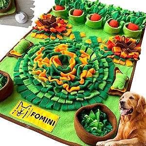 Snuffle Mat for Dogs - 33.5 x 19.7 Pet Food & Dog Feeding Mat  Best Dog Boredom & Enrichment Toys for Large and Medium Smart Dogs  Interactive Snuffle Puzzle Toys for Training & Licking Fun