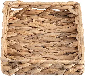 Karma, Woven Cocktail Napkin Holder for Table & Kitchen - Boho Flat Napkin Dispenser for Home & Outdoor Dining, Paper Napkin Holder, Black